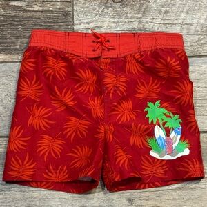 Place Orange Floral Swim Shorts